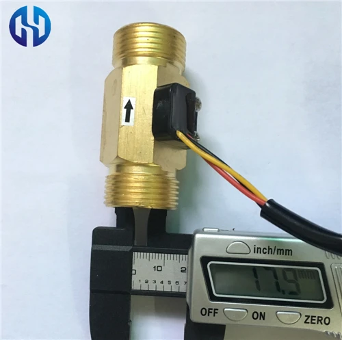 -Brass copper Hall flow sensor meter (4)