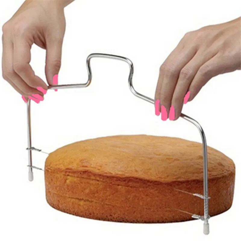 Нержавеющая сталь Регулируемая проволока торт слайсер хлеб инструменты для резки торта Кухонные гаджеты Аксессуары для выпечки