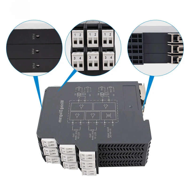 Небольшой размер изолированный 4-20мА до 0-5 в преобразователь аналоговый ток к напряжению сигнала кондиционер изоляционный усилитель