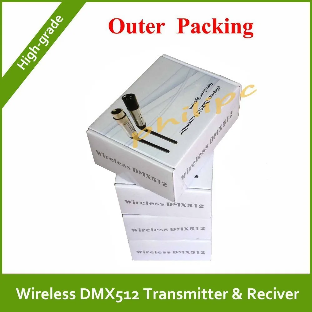 DHL Бесплатная доставка 22 шт./лот 2.4 г беспроводной DMX контроллер беспроводной ЖК-дисплей контроллер дисплея и wirelesss DMX черный приемник