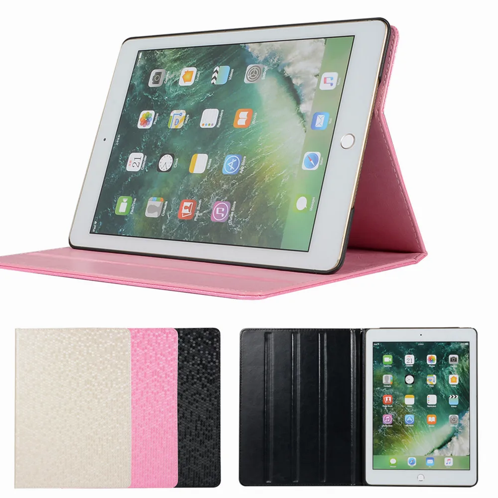 

Bling Leather Case For iPad Air 1 2 Cover Tablet Stand Cases for iPad 5 6 Protective Shell 9.7 inch A1566 A1567 A1474 A1475 A147