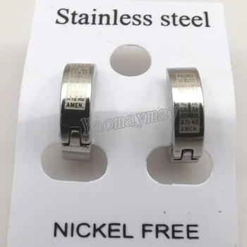 Mix Stainless Steel Men's Ear Clips, Cool Men's Jewelry Free Shipping 2