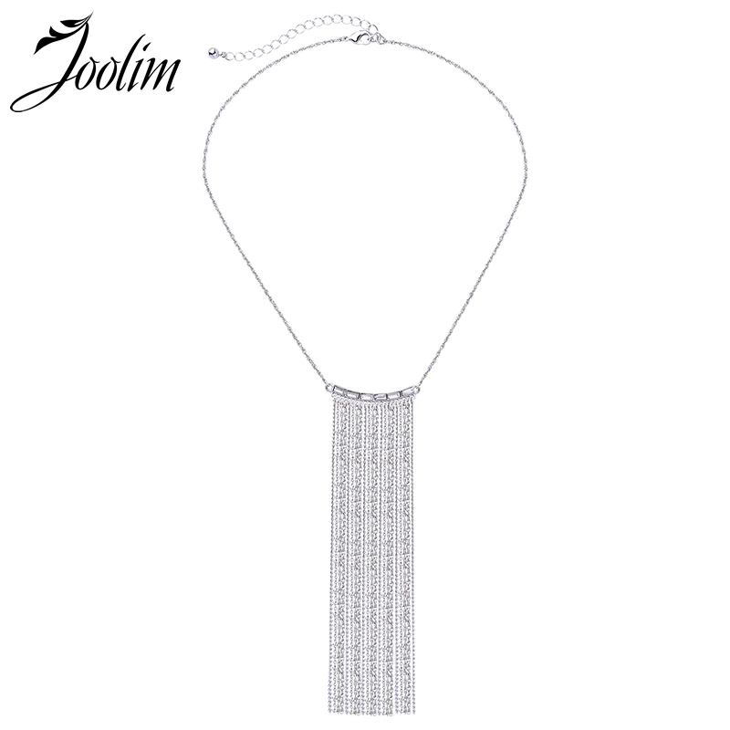 

Joolim Vintage Silver Tassel Wanterfall Pendant Necklace Statement Necklace Wholesale