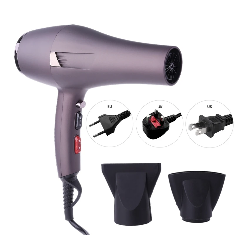 

1 Set Professional Hot Warm Cold Wind Hair Dryer Blow Nozzle AC Motor 220V 2000W EU/UK/US plug Salon Tool New Hot