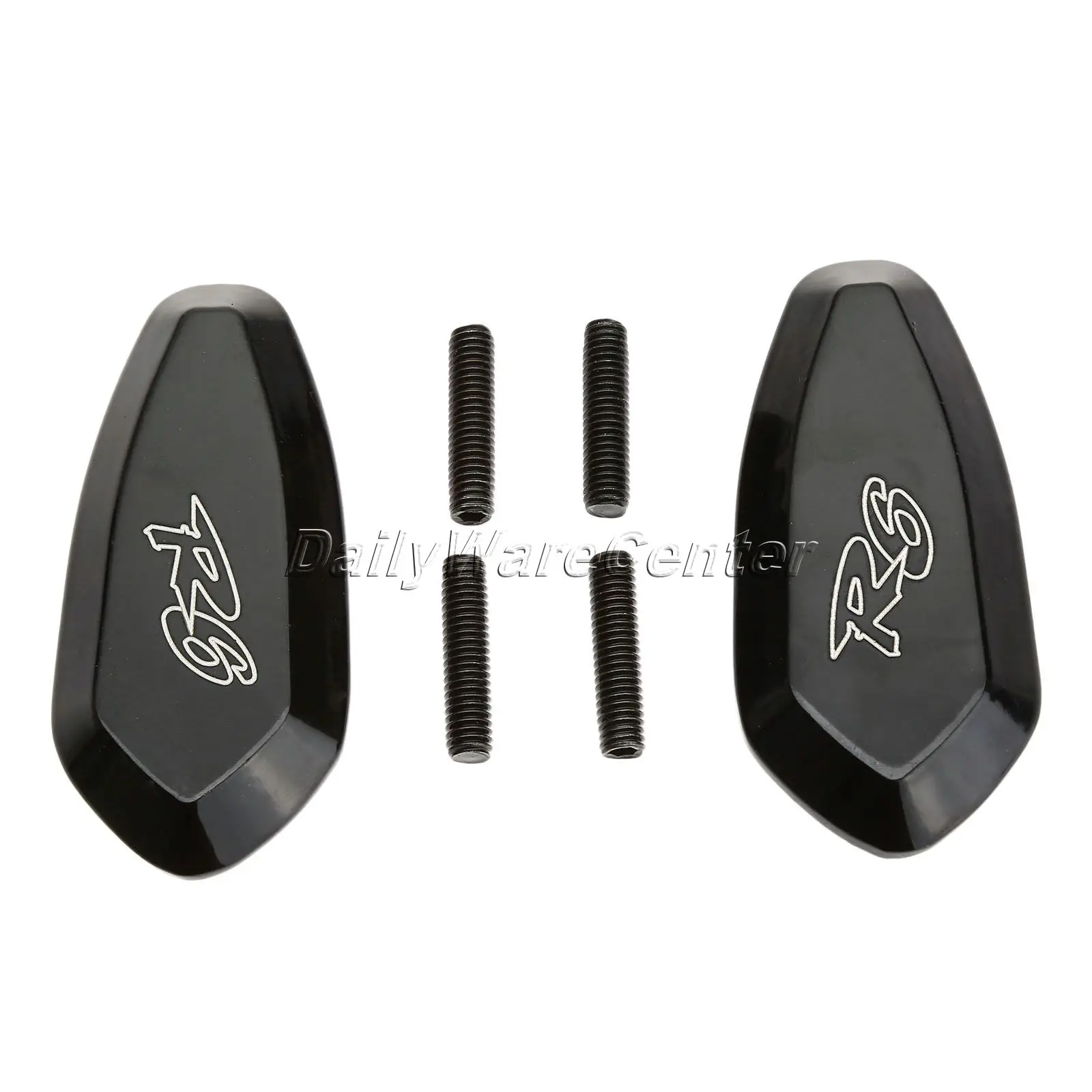 1Pair Motorbike Parts Mirror Base Plates Black Mirror Block Off Cap for Yamaha YZF R6 2003-2006 Motorcycle Accessories