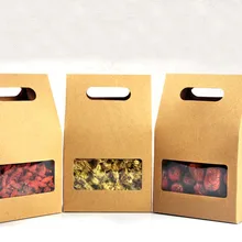 10*15,5*6 см 50 шт. натуральный коричневый встать бумажные мешки коробки переработке свадебный подарок украшения бумажный пакет для еды коробка