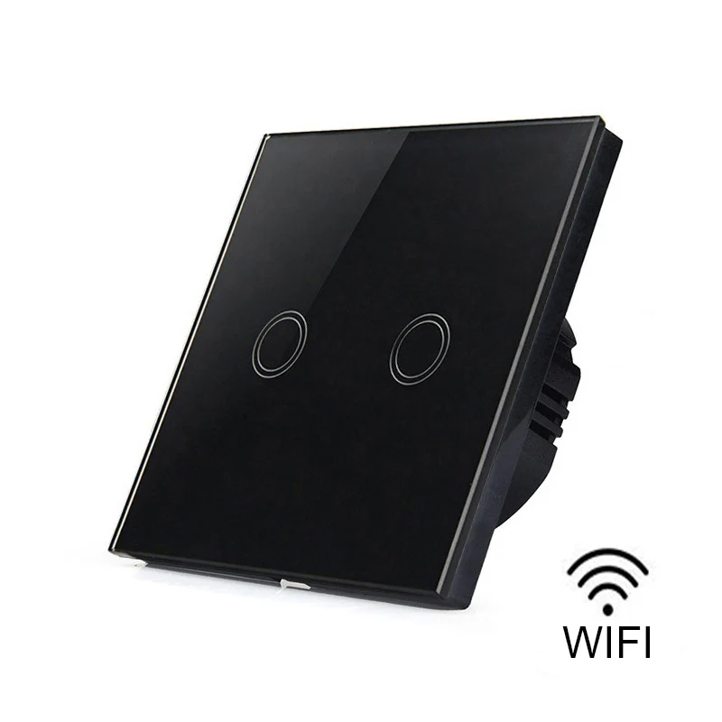 Европейский стандарт 1/2/3 клавиши 1 канал Wi Fi сенсорный выключатель умный