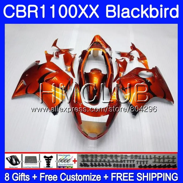 

Fairing For HONDA black flames Blackbird CBR1100 XX CBR 1100XX 96 97 98 99 00 01 76HM.2 CBR1100XX 1996 1997 1998 1999 2000 2001