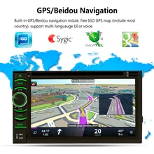AR6116 6.5 “6.0.1 Android Radio de Coche Dvd GPS de Navegación de Pantalla táctil de Doble Din Quad Core WIFI SD/USB/RDS soporte DVR Cam
