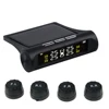 Système de surveillance TPMS de la pression des pneus de voiture, 433.92MHZ, 4 capteurs, énergie solaire, USB, outil d'alarme de sécurité automatique ► Photo 1/6