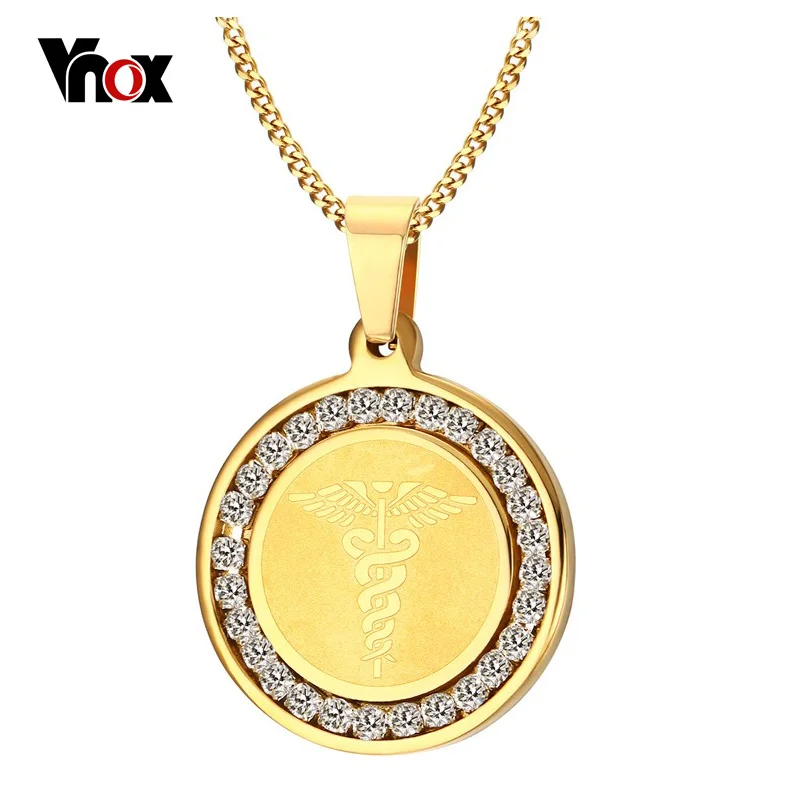 Vnox Relationship Bracelet For Women Ceramic Medical Alert Bracelet With Magnet Healthy Hand Chain