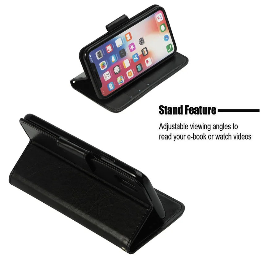 Wallet Bag Phone Case for iPhone X 6 7 8 Plus PU Leather Flip Case Stand Cover for iPhone 5 5E 6s Case Funda (6)