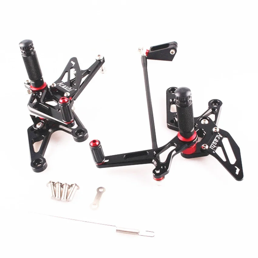 

For Yamaha YZF R1 2007 2008 CNC Adjustable Rearset Foot Pegs Motorcycle Black Aluminum