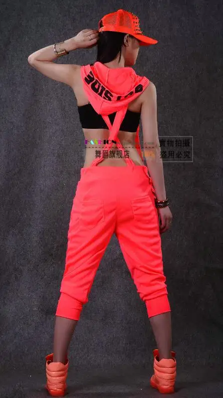 Pink De Pantalones Mujeres 2018 Hop Streetwear Moda neon Mujer Hip Harem Color 0104 Las Neón neon Negro Green Joggers Ud7xU8