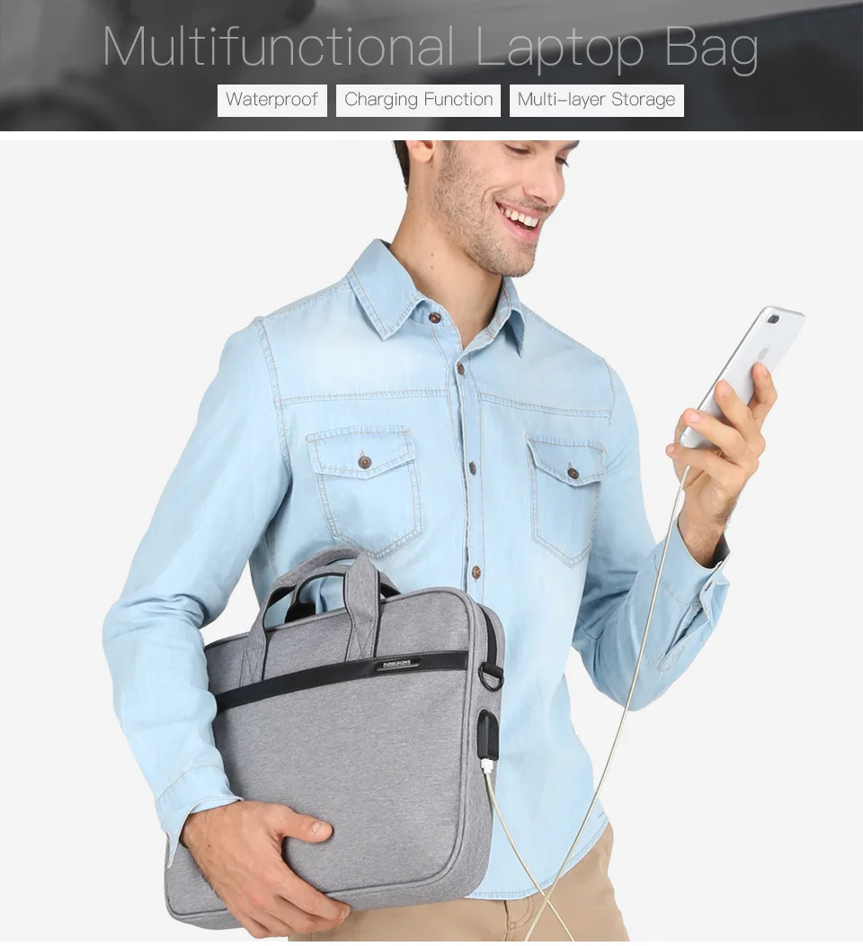 KINGSONS брендовый чехол для ноутбука 1", 12", 1", 14", 1" сумка-мессенджер сумка-рукав для деловых поездок