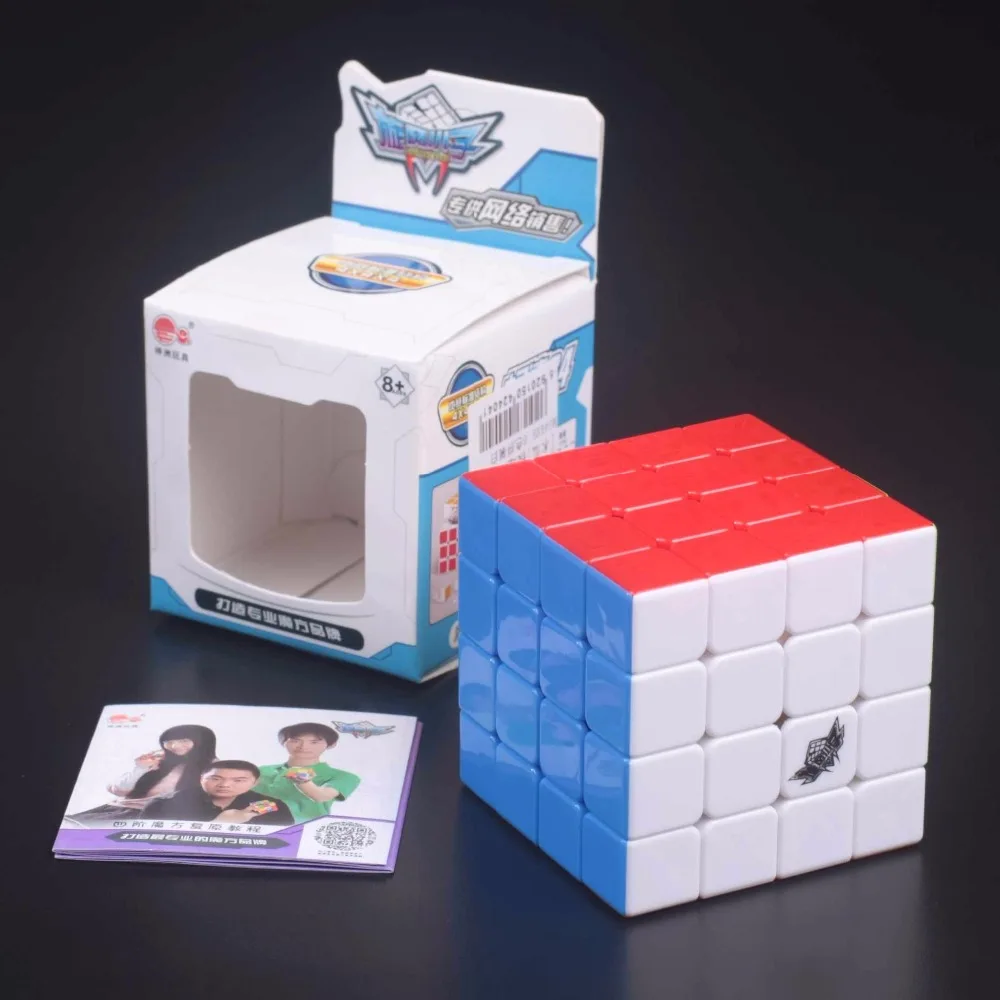 Циклон Обувь для мальчиков 4x4x4 G4 Cube Magic Stickerless/черный профессиональный вызов 4x4 Скорость cube игра-головоломка для детей подарок Игрушечные лошадки
