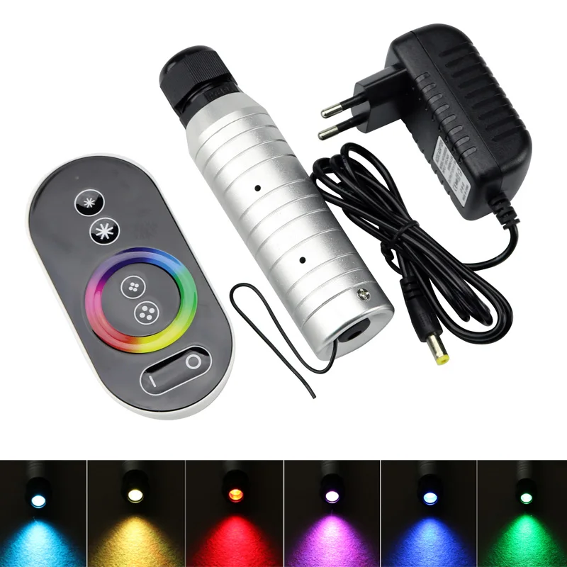 Новый DC 12 В 6 Вт RGB светодиодный оптоволоконный двигатель с радиочастотным