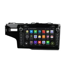 Fit honda FIT 2014 left drive android 5.1.1 HD 1024*600 car dvd player gps autoradio 3G wifi obd2 dvr navigation free map