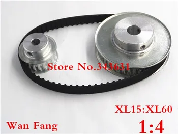 

Timing Belt Pulley XL Reduction 4:1 60teeth 15teeth shaft center distance 100mm Engraving machine accessories - belt gear kit