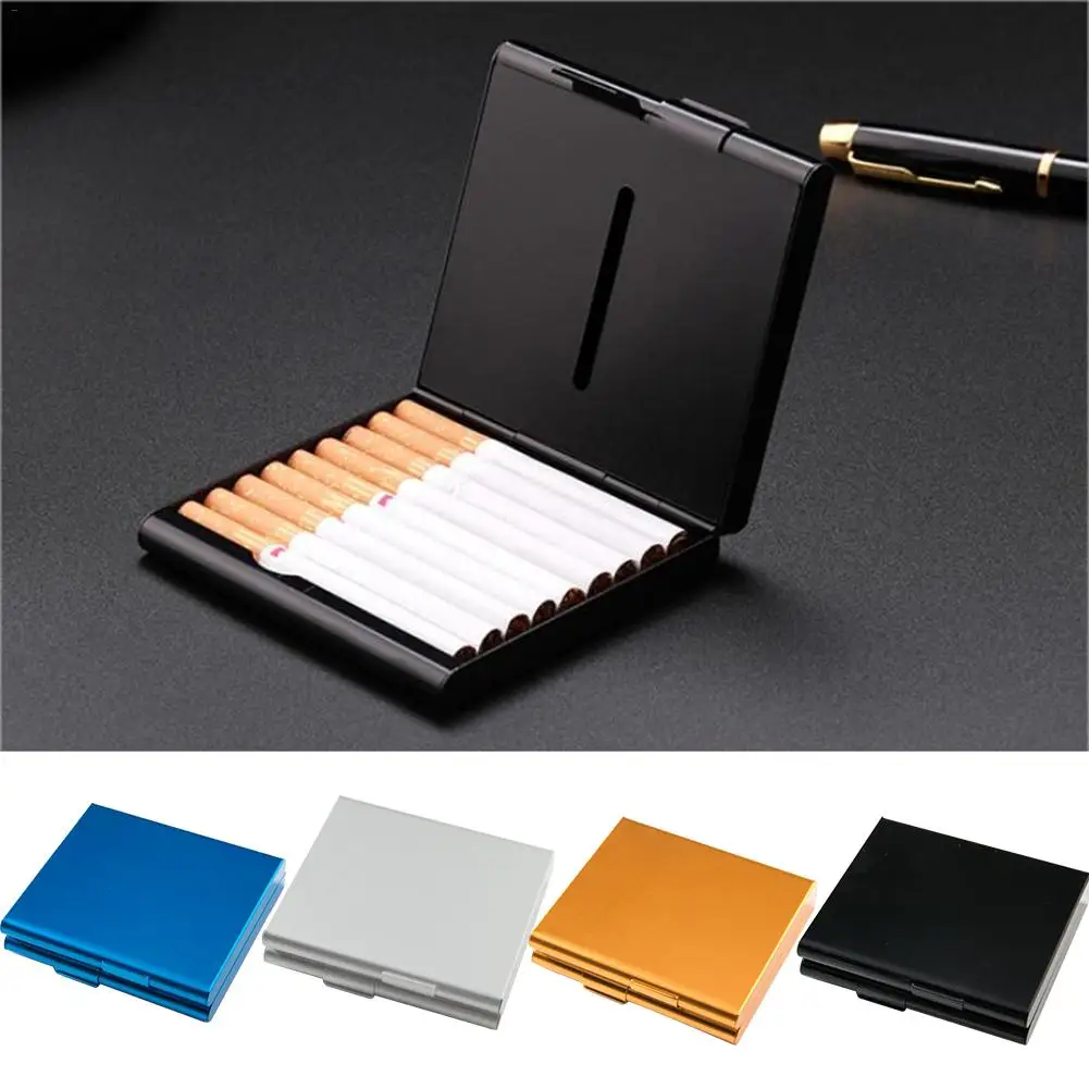 

Cigarette Case Cigarette Lighter With USB Charging Windproof Cigarette Organizer Aluminium Alloy Tobacco Holder Quick Delivery