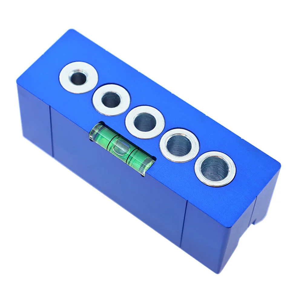 

Drill Bit Drilling Guide Tool Aluminum Alloy Puncher Doweling Bubble Level Handheld Pocket Hole Jig Carpentry Durable DIY