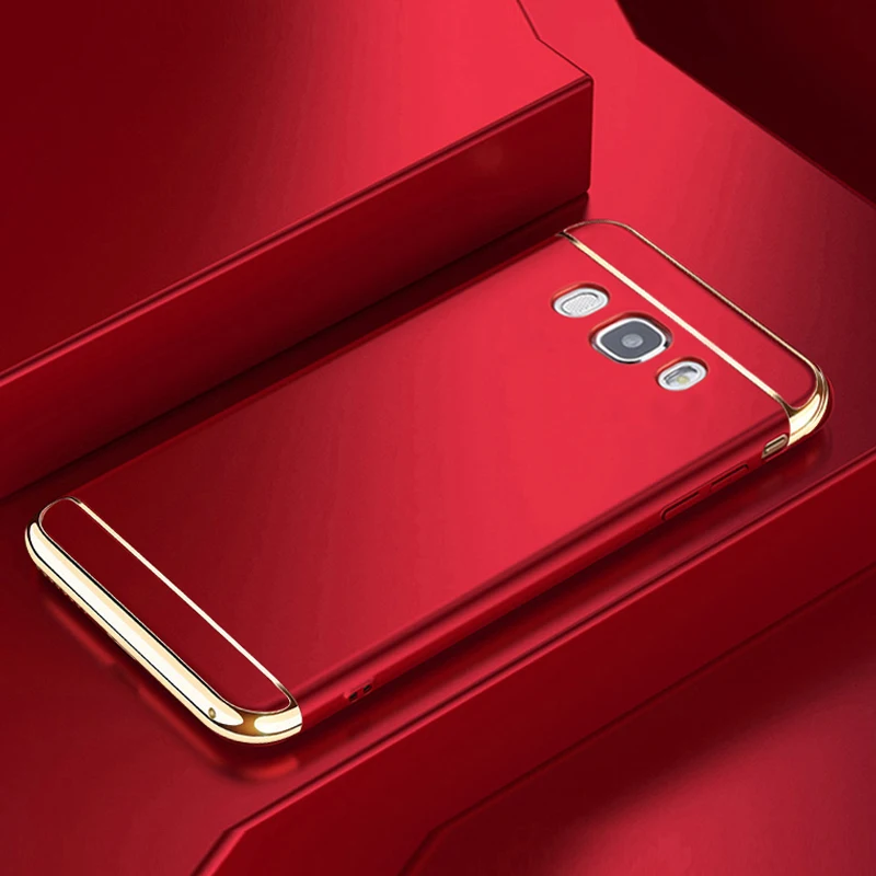 YonLinTan capinha, чехол для Samsung Galaxy J7 j710, Роскошный 360 на заднюю панель телефона, жесткий пластик 3d, милый - Цвет: Red