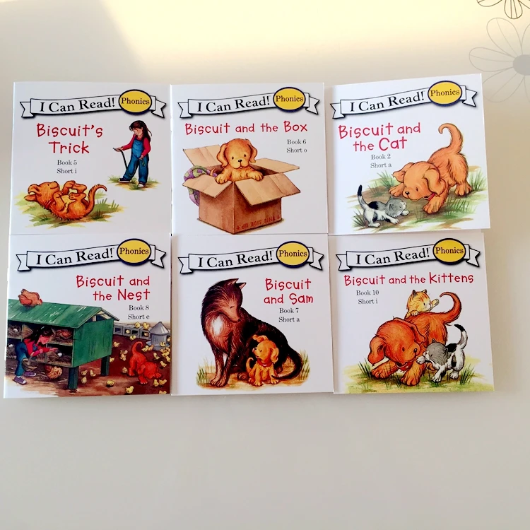Livros de Imagens Livros de Leitura de Bolso Ler a História das Crianças Biscuit Série Fonética Inglês eu Posso Livro Cedo Educaction 24 - Conjunto Que 3 Que Eu posso ler a história Das