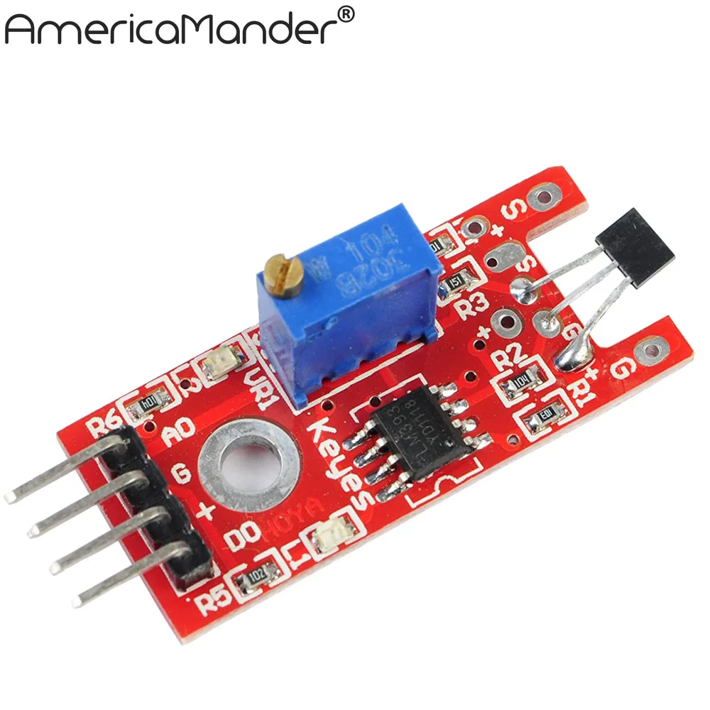 Smart Electronics 4pin KEYES KY 024 Linear Magnetic Hall