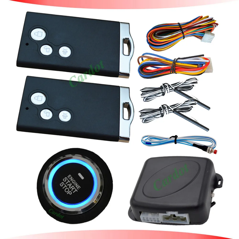 Buy Universal pke smart car alarm system with ignition start stop engine button