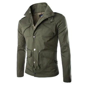 

Hot Sale Limited Zipper Polo 2020 Mens Jackets And Coats Brand Famous Military Jacket High Quality Cotton] British Designer