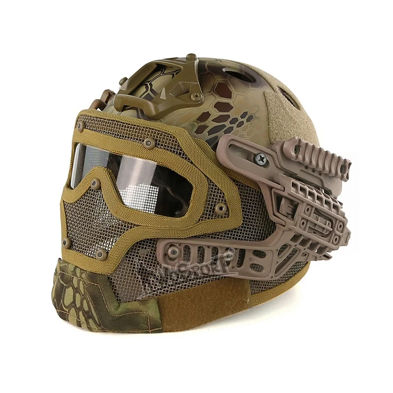 

G4 Tactical Helmet PJ Standard FAST OCC DIAL Adjustable Original Camouflage Outdoor CS War Game Airsoft Paintball Head Protector