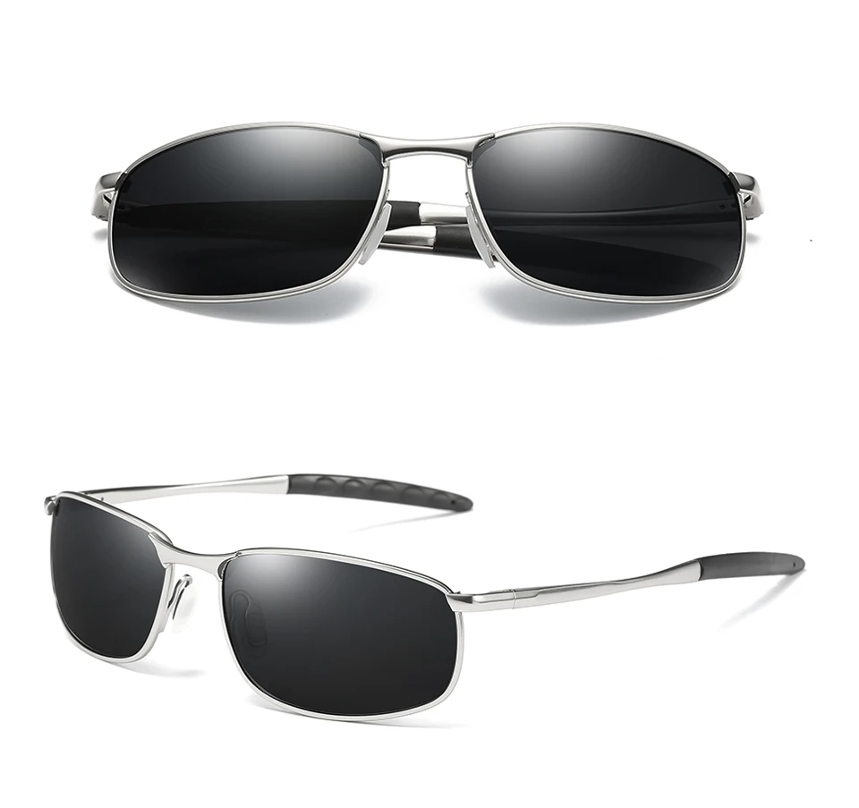 Vcka поляризационные Солнцезащитные очки для женщин Для мужчин Брендовая Дизайнерская обувь прямоугольник Защита от солнца стекло Для мужчин S вождения Защита от солнца Очки Óculos De Sol UV400 очки