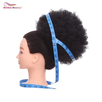 

10" Short Curly Synthetic Hair Chignon Postiche Chignon With Two Plastic Combs Ponitail Buns For Women Wedding Chignon Mariage