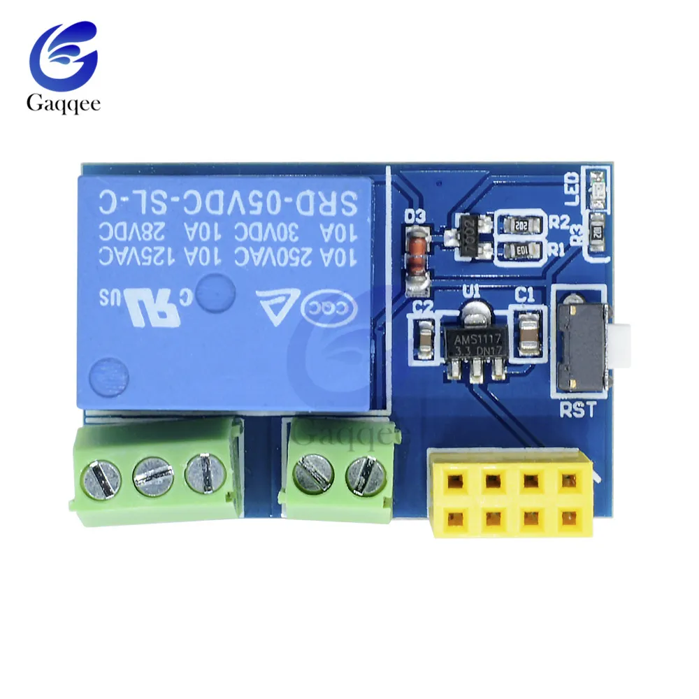 Релейный модуль ESP8266 5 В 1 канал Φ/01S Wi Fi для Arduino UNO R3 Mega2560 Nano Raspberry Pi плата
