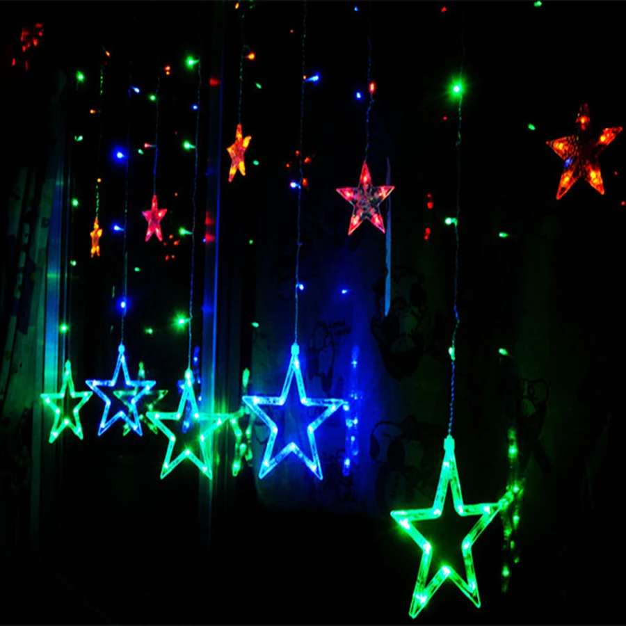 Star Curtain LED String Lights (14)