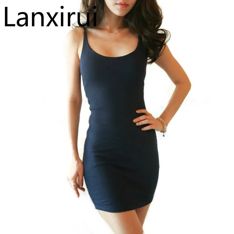 2018 Petticoat Woman Ladies Women Sexy Strap Full Slips Long Underdress Sleeveless Bodycon Bottoming Straight Jupon Femmclub