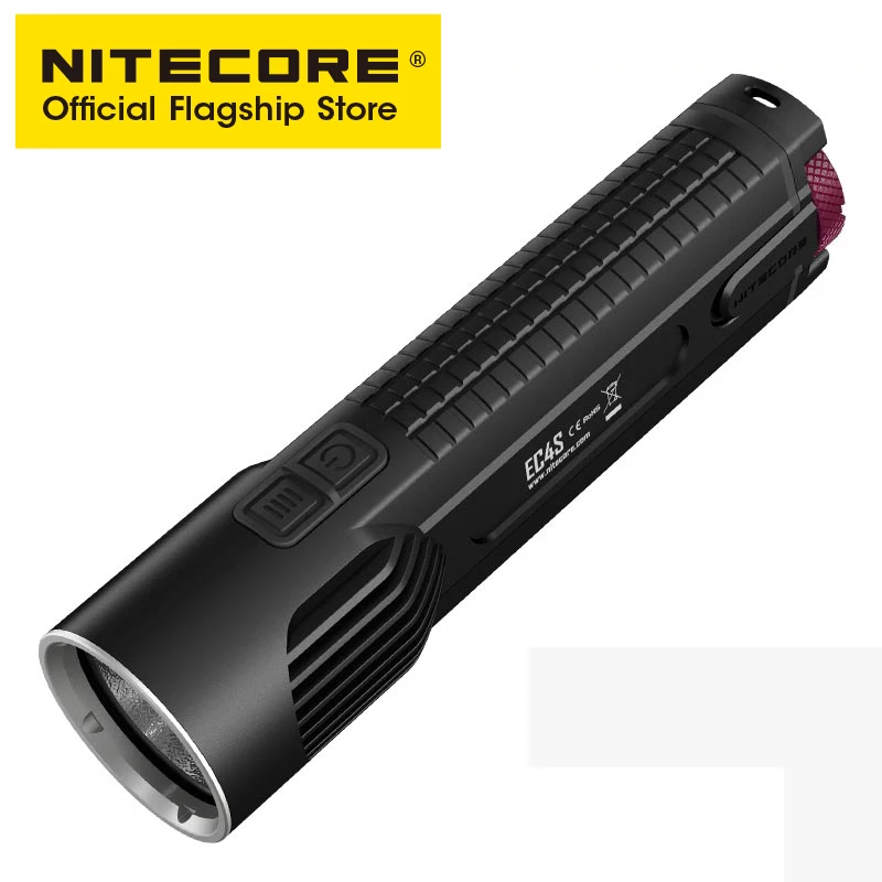 NITECORE EC4S светильник с высоким потоком, наружный светильник с литиевой батареей, светодиодный Мощный светильник, водонепроницаемый светильник-вспышка