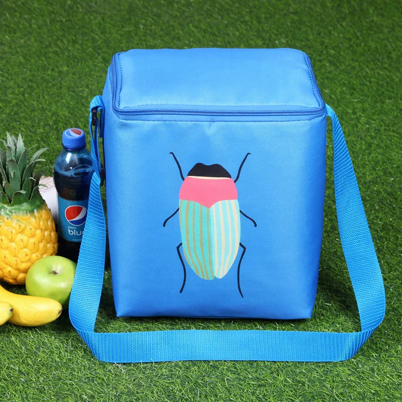 Функциональная сумка-холодильник с узором, Ланч-бокс, портативная Термосумка для пищи сохраняющая тепло для еды на пикник, ланч-мешки для женщин, детская плечевая сумка