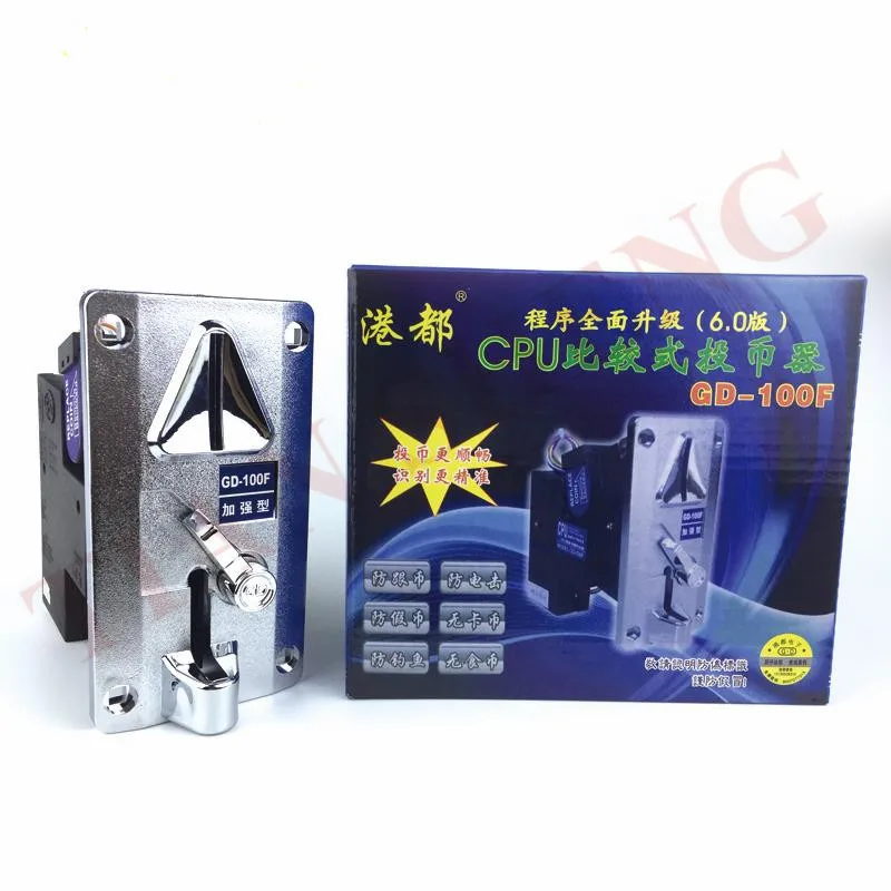 

GD100F Plastic Panel Electronic Coin Acceptor CPU Comparison Single Coin Selector Mechanism Arcade Games Machines Parts