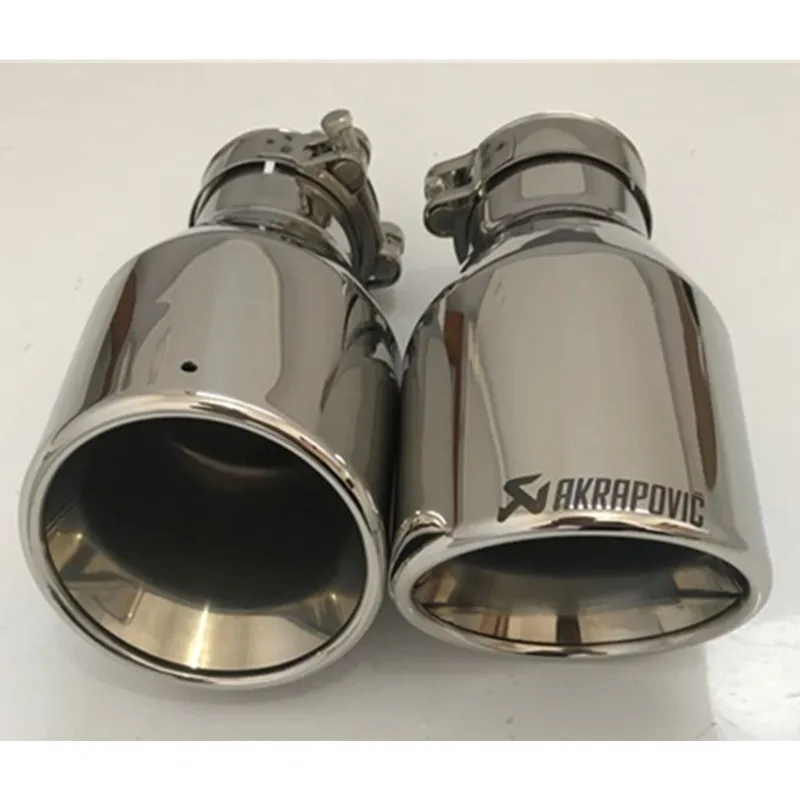 1 шт. универсальный AKRAPOVIC выхлопной наконечник из нержавеющей стали выхлопной трубы хвост AK глушитель наконечник