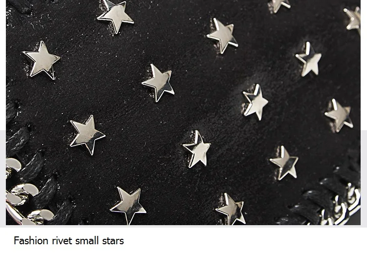 NIGEDU brand Small chain flap Crossbody Bag Female messenger bag Stella Star rivets Shoulder bag 2018 high quality Clutch purse Handbags (8)