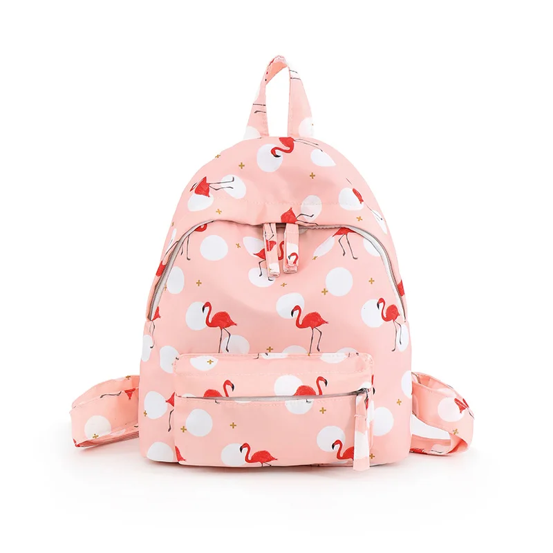

small schoolbags for women summer backpack little cute book bags new woman flamingo bolsos mochilas nylon mujer meisjes rugzak