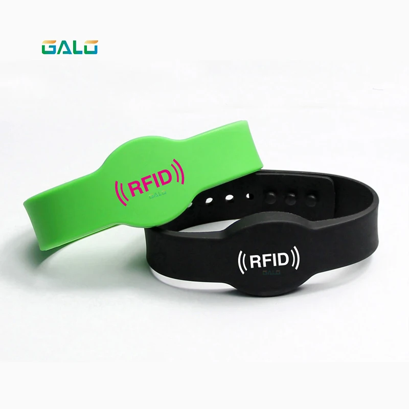 

125KHZ ilicone Rubber RFID Wristband for Access Control NFC Bracelet with M1 S50 Chip use for the Lock GALO