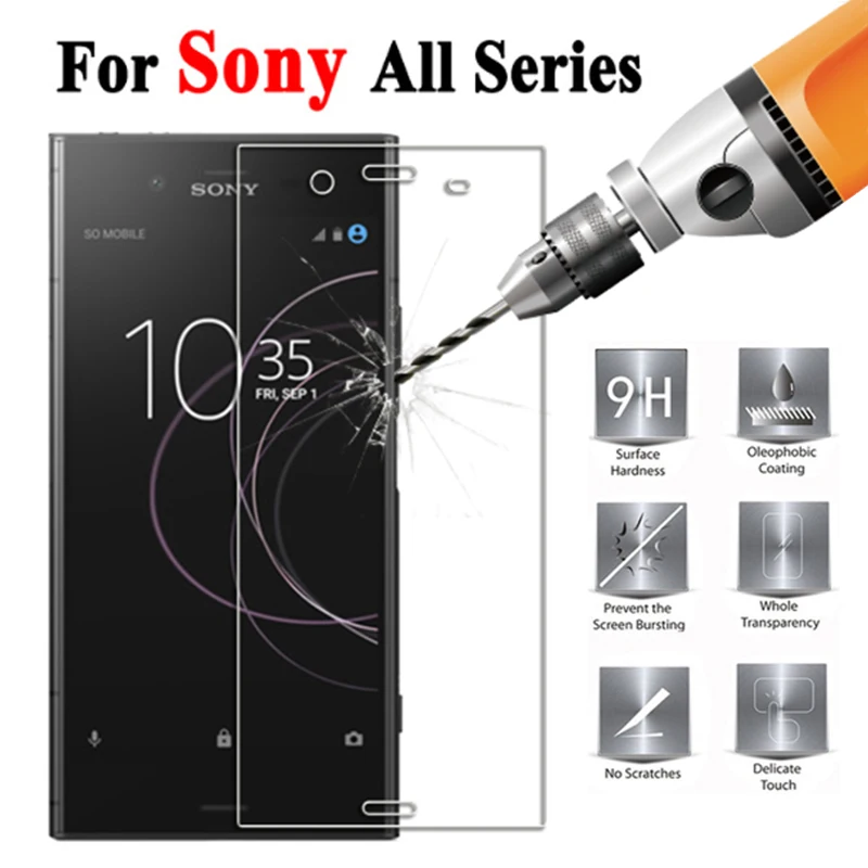 Protective glass on for Sony xperia xa1 xa2 plus ultra L1 xz1 tempered glas Soni L xperi xa xz 1 safety verre tremp sheet armor | Мобильные