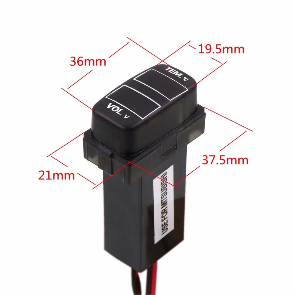 Original Car Interface 12V Special Design With Voltage and Temperature Display Use For Mitsubishi,asx,lancer,outlander,pajero