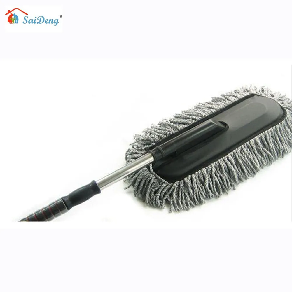 SaiDeng Car Telescopic Retractable Handle Duster Wash Brush Wax Mop