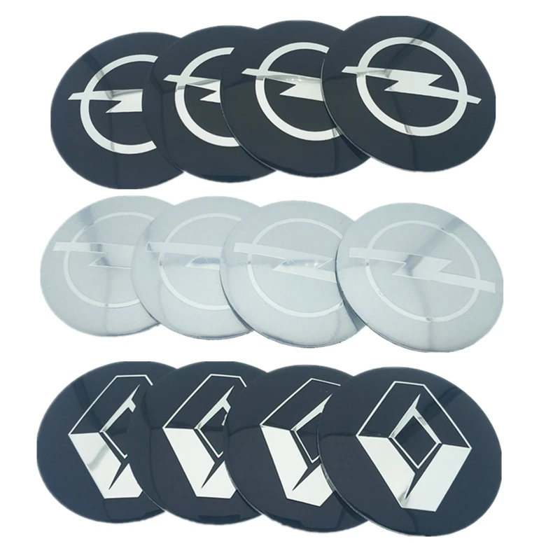 

4pcs 56.5mm 65mm For Audi VW Cadillac Volvo Land Rover Chevrolet Opel Car Wheel Hub Core LOGO Emblem Sticker Car styling