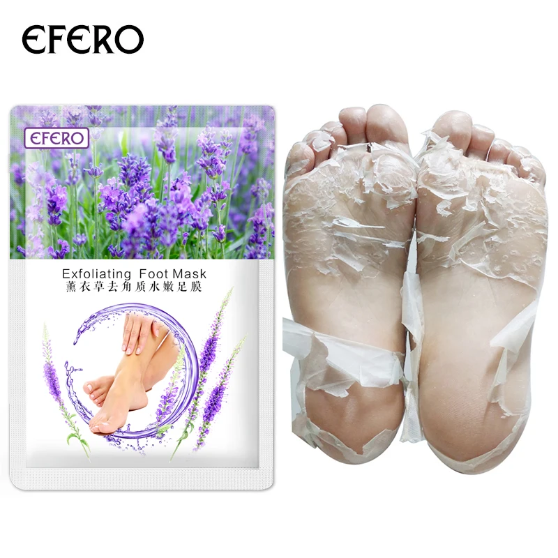 Efero, 3 пары = 6 шт., маска для очищения ног, удаляет мертвую кожу, маска для ног, крем для ног, педикюрные носки, пилинг ступней, маска для ног