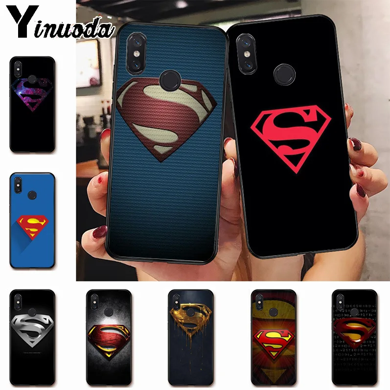 

Ynuoda Superman S Logo Pattern Style Luxury Accessories Shell Original Case for xiaomi mi 8 se 6 note3 redmi 5 5plus note 5 case