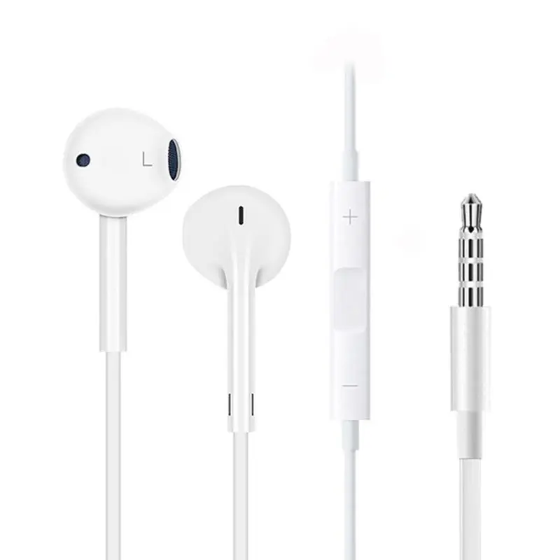 BINYEAE проводные наушники мм 3 5 Универсальный для Apple белый плоская голова ушные